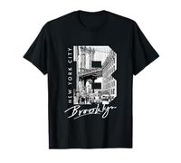 Brooklyn Street Inside Lettre B Vintage New York Travel T-Shirt