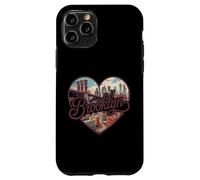 Brooklyn Vintage Heart T-Shirt - Retro NYC Bridge Souvenir Coque pour iPhone 11 Pro