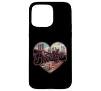Brooklyn Vintage Heart T-Shirt - Retro NYC Bridge Souvenir Coque pour iPhone 15 Pro Max
