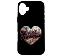 Brooklyn Vintage Heart T-Shirt - Retro NYC Bridge Souvenir Coque pour iPhone 16 Plus