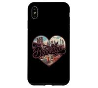 Brooklyn Vintage Heart T-Shirt - Retro NYC Bridge Souvenir Coque pour iPhone XS Max
