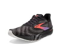 BROOKS Femme Hyperion Tempo Sneaker, Noir/Corail/Violet, 38.5 EU