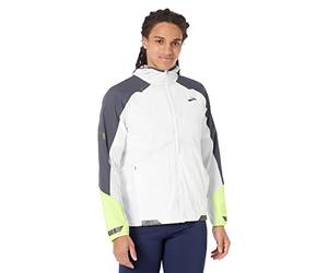 BROOKS 211406134 Run Visible Convertible Jacket Jacket Homme White/Asphalt/Nightlife Taille 40