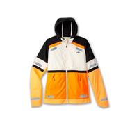 BROOKS 221689167 Run Visible Jacket 2.0 Jacket Femme Ecru/Fluoro Flash/Black Taille 25