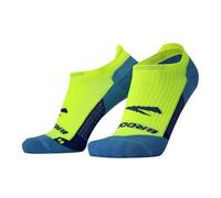 BROOKS 280498703 Ghost No Show Socks Unisex Adult Neon Yellow/Navy Taille 25