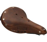 Brooks B17 S Femme Vieilli Marron Foncé Avec Rails En Acier Noir