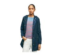 Brooks Brothers - Anorak à Capuche Résistant à l`Eau - Femme - Manteaux - Bleu - Taille: 40 FR