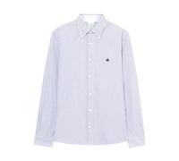 Brooks Brothers - Camicia a righe logo colletto button-down - Homme - Chemises - Bleu - Taille: 2XL