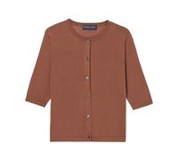 Brooks Brothers - Cardigan en mélange de soie - Femme - Pulls - Brun - Taille: 42 FR