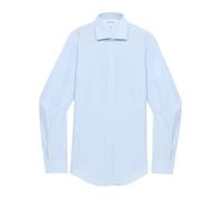 Brooks Brothers - Chemise ajustée en popeline avec col London - Homme - Chemises - Bleu - Taille: 2XL