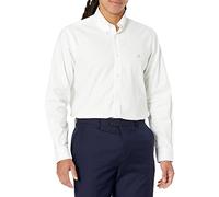 Brooks Brothers Chemise de Sport boutonnée à Manches Longues Infroissable pour Homme, Blanc, XL