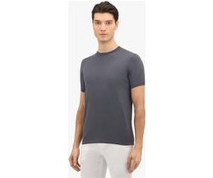 Brooks Brothers Dark Grey Mako Cotton Short Sleeve Sweater Dark Grey Taille: M | Pulls Outlet | Homme | Gris