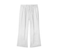 Brooks Brothers, Femme, Pantalons, Blanc, Taille: 40 FR Pantalon en lin irlandais