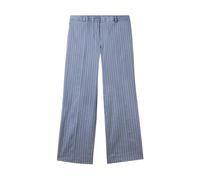 Brooks Brothers, Femme, Pantalons, Bleu, Taille: 42 FR Pantalon en mélange de lin à rayures