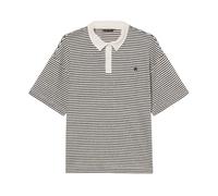 Brooks Brothers, Femme, Tops, Multicolore, Taille: 38 FR Polo à Rayures en Jersey de Lin et Coton avec Logo