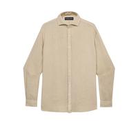 Brooks Brothers, Homme, Chemises, Beige, Taille: 2XL Chemise en lin coupe classique avec colSpread