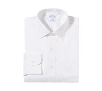 Brooks Brothers, Homme, Chemises, Blanc, Taille: M Chemise Oxford infroissable coupe classique avec col Ainsley