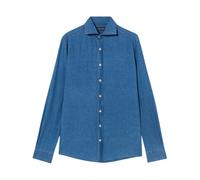 Brooks Brothers, Homme, Chemises, Bleu, Taille: M Chemise Chambray Coton-Lin Coupe Slim