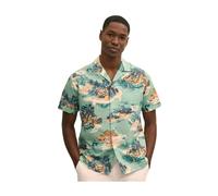 Brooks Brothers, Homme, Chemises, Bleu, Taille: S Island Print Cotton Camp Shirt
