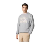 Brooks Brothers, Homme, Sweatshirts et sweats à capuche, Gris, Taille: S Terry Logo-Embroidered Crewneck SweaT-shirt
