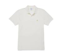 Brooks Brothers, Homme, Tops, Blanc, Taille: L Polo piqué slim-fit à manches courtes