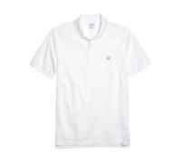 Brooks Brothers, Homme, Tops, Blanc, Taille: XS Polo Slim-fit à Manches Courtes en Coton Supima