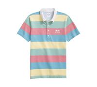 Brooks Brothers, Homme, Tops, Multicolore, Taille: M Polo rayé en piqué de rugby