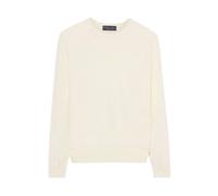 Brooks Brothers - Merino Wool Crewneck - Femme - Pulls - Blanc - Taille: 38 FR