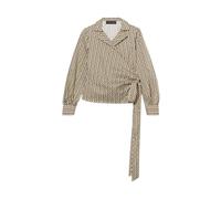 Brooks Brothers - Optical Wrap Cotton Blouse - Femme - Blouses et Chemises - Vert - Taille: 36 FR