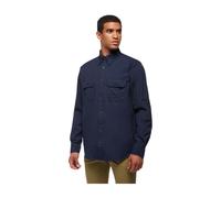 Brooks Brothers - Regent regular fit Canvas Safari Sport Shirt - Homme - Chemises - Bleu - Taille: M