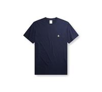 Brooks Brothers Short Sleeve Cotton Crew Neck Logo T-Shirt, Bleu Marine, XL Homme