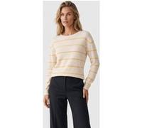 Brooks Brothers Striped Cotton Crewneck Yellow Taille: XL | Pulls Outlet | Femme | Jaune