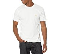 Brooks Brothers T-Shirt à Manches Courtes en Coton avec Logo et col Rond pour Homme, Blanc, Taille S