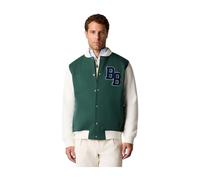 Brooks Brothers - Terry Logo Cotton Varsity Jacket - Homme - Vestes - Vert - Taille: L