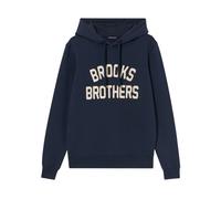 Brooks Brothers - Terry Sweat à capuche brodé - Homme - Sweatshirts et sweats à capuche - Bleu - Taille: M