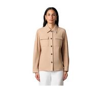 Brooks Brothers - Veste chemise en cuir suédé - Femme - Vestes - Beige - Taille: 44 FR