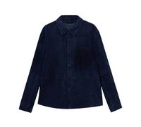 Brooks Brothers - Veste chemise en cuir suédé - Homme - Vestes - Bleu - Taille: S