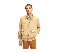 Brooks Brothers - Veste en cuir suédé - Homme - Vestes - Beige - Taille: M