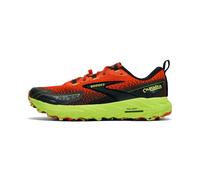 BROOKS Homme Cascadia 18 Sneaker, Tomate Cerise/Citron Vert/Noir, 43 EU