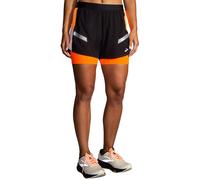 Brooks Course Visible 4" 2-en-1 Short 2.0 Femme XL Noir