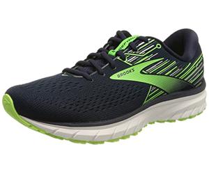 Brooks Defyance 12, Chaussure de Course Homme, Peacoat Heron Green Gecko, 46.5 EU