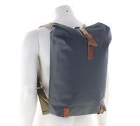 Brooks England Pickwick Cotton Canvas Large Sac à dos roll-top gris, unisexe, 26L