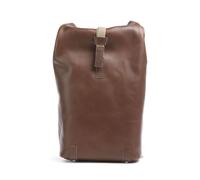 Brooks England Pickwick Leather Small Sac à dos roll-top marron, cuir de vache grainé, unisexe