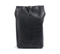 Brooks England Pickwick Leather Small Sac à dos roll-top noir, cuir de vache grainé, unisexe