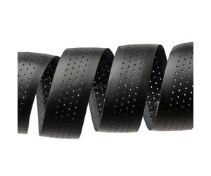 Brooks England Ruban de guidon en cuir noir, bouchons d'extrémité inclus