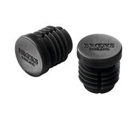 Brooks Fahrrad Lenker Endstopfen Cambium Griffe Rubber Plug Grip Gummi Kappen 2 Stück Set, BYB37, Farbe Schwarz