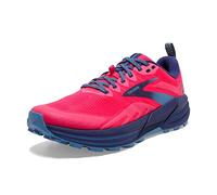 Brooks Femme Cascadia 16 Sneaker, Pink/Flambe/Cobalt, 41 EU Étroit