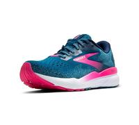 Brooks Femme Ghost 16 GTX Sneaker, Moroccan Blue/Pink/Yellow, 38 EU