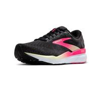 BROOKS Femme Ghost 16 Sneaker, Noir/Rose/Jaune, 38.5 EU