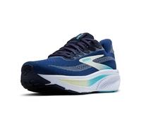 BROOKS Femme Ghost 17 Sneaker, Navy/Green/Turquoise, 44.5 EU